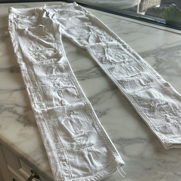 Rag & Bone DRE white rip style jeans! - Picture 6 of 6
